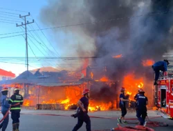 5 Petak Bangunan Terbakar, Kerugian Capai Rp1 Milyar