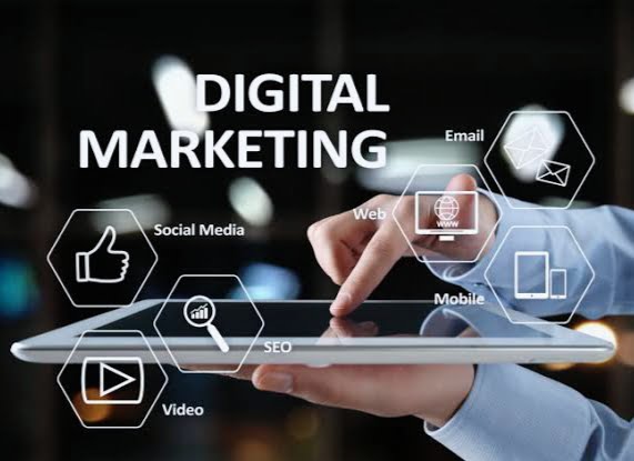 Ilustrasi Digital Marketing.