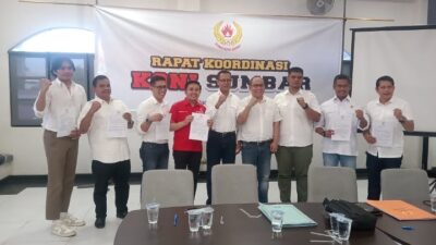 Usai Dilantik, Pengurus KONI Sumbar Tandatangani Pakta Integritas