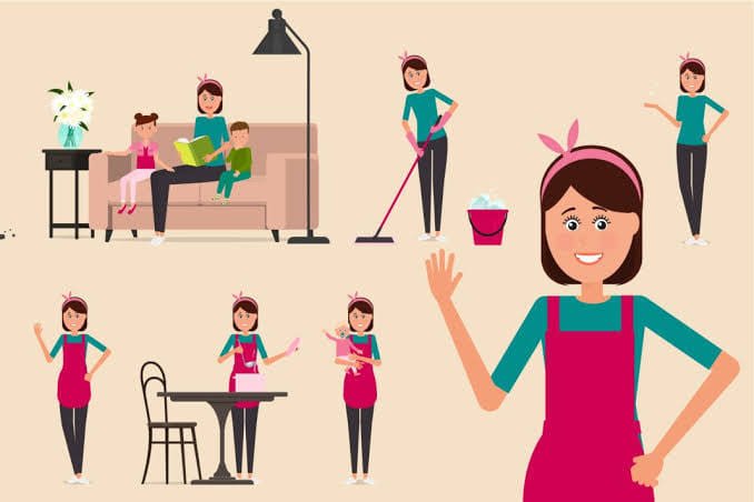 Ilustrasi Asisten Rumah Tangga.