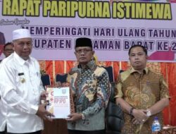 Bupati Sampaikan 19 Usulan Propemperda Pasaman Barat 2024