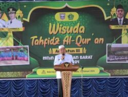 Bupati Hamsuardi Hadiri Wisuda Tahfidz Al Quran Angkatan III MTsN 4 Pasaman Barat
