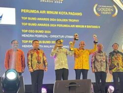 Hebat! Perumda Air Minum Kota Padang Raih Golden Trophy TOP BUMD Awards 2024