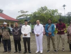 Wabup Pasbar Hadiri Halal Bi Halal dan Peletakan Batu Pertama Pembangunan Mushalla MTsS Istiqomah Talamau