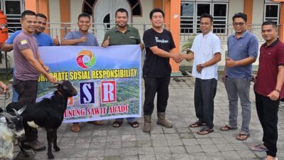 PT GSA Pasaman Barat Tebar 12 Hewan Kurban