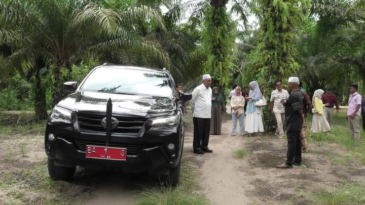 Kerap banjir, Bupati Hamsuardi tinjau lokasi rencana pembangunan SDN 08 Sasak Ranah Pasisie.