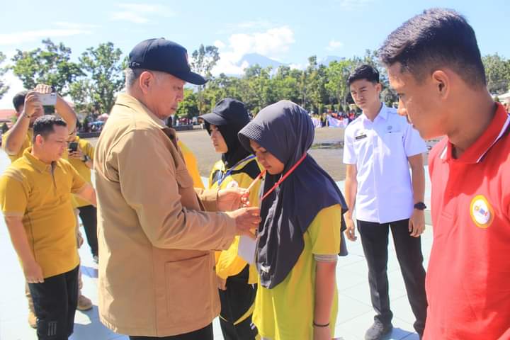 Bupati Hamsuardi membuka O2SN dan GSI tingkat Kabupaten Pasaman Barat Tahun 2024.