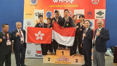 Atlet Hapkido Sumbar menyabet medali emas di 2nd Asian Championship di Hongkong.