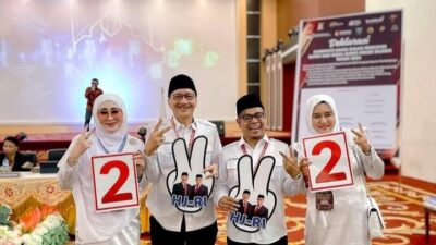 Pasangan calon bupati dan wakil bupati Pesisir Selatan, Hendrajoni-Risnaldi mendapat nomor urut dua.