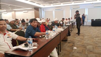 Pelaku olahraga Sumatera Barat mengikuti kegiatan dan sosialisasi doping, Rabu (30/10/2204).