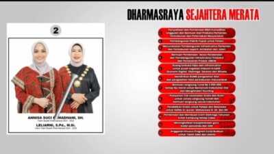 Inilah cuplikan video ajakan memilih Paslon yang dalam penayangannya menggunakan logo KPU Dharmasraya.