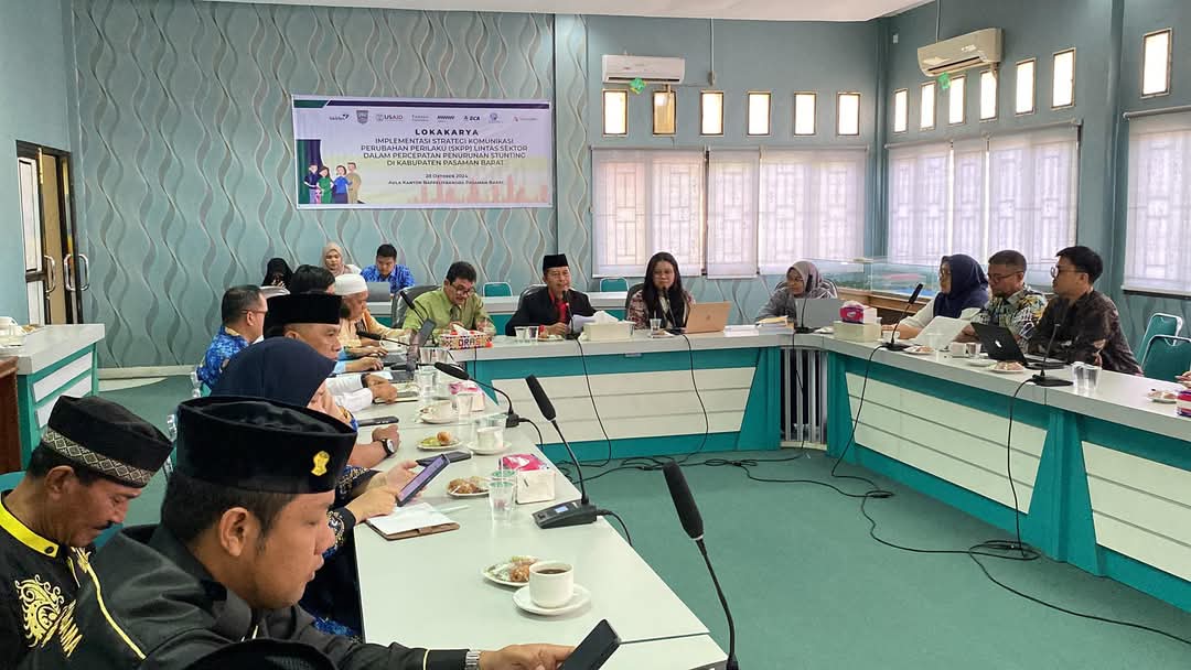 Pemkab Pasbar menggelar evaluasi program dan lokakarya SKPP lintas sektoral.