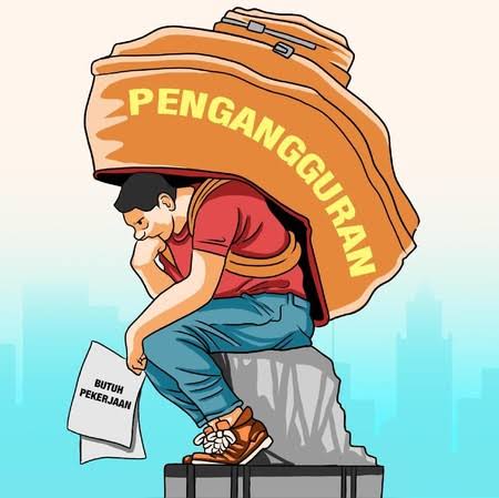 Ilustrasi pengangguran.