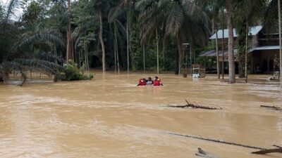 Beginilah situasi banjir yang terjadi di Kecamatan Timpeh, beberapa waktu lalu.