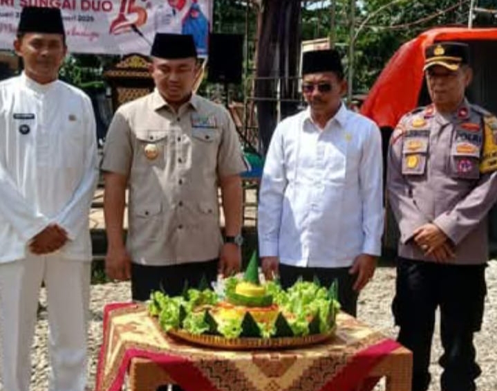 Dua Anggota DPRD Dharmasraya menghadiri hari jadi Nagari Sungai Duo ke-15.