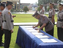 Kapolres Pasaman Barat Pimpin Sertijab PJU dan Sejumlah Kapolsek 