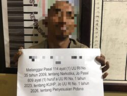Pria Asal Jambi Diamankan Satresnarkoba Polres Dharmasraya